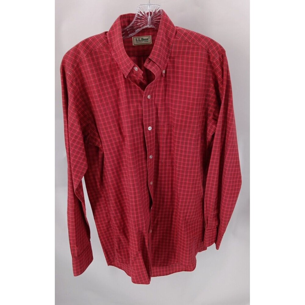 L.L.Bean Men's Dress Shirt Size: M Wrinkle Free Button up